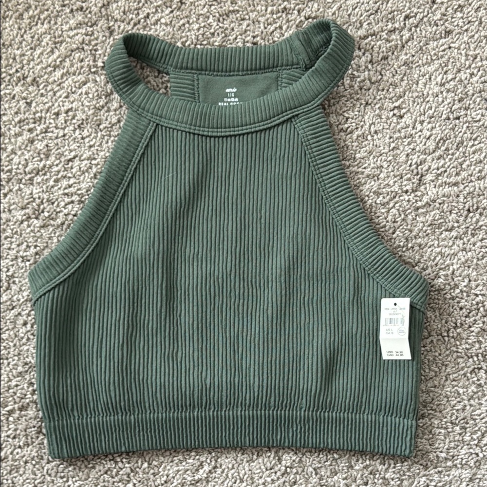 Aerie Ribbed Crop Bra Top